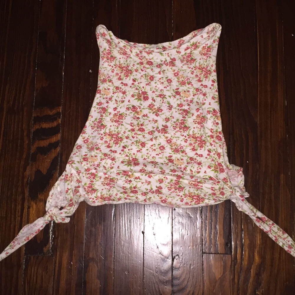 open sided floral shirt